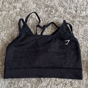 Gymshark black sports bra medium